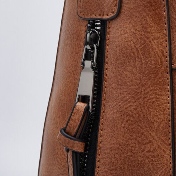 NWT Handbag Medium Size Hobo Bag / Purse Faux Leather OFF-WHITE - Picture 8 of 8